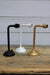 Black, white and gold/brass steel wall sconces
