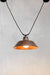 Aged copper pendant light with no cover