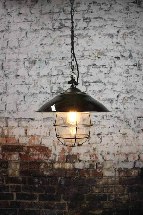 An industrial look for modern home or Australian beach style interiors is this industrial nautical style pendant