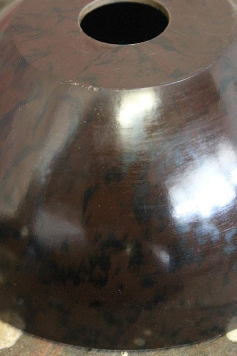 Bakelite bowl light shade in mottled brown finish ideal for kitchen island lighting bedside lights or hallway lights