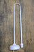 Bare Pole Pendant - B22 Lamp Holder 10mm in white