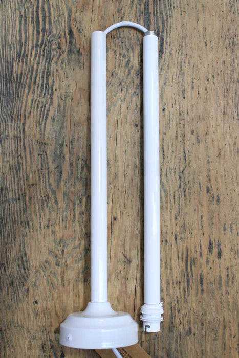 white pole suspension