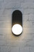 Black and opal wall light front view