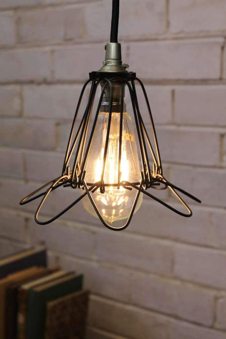 Wire Cage Industrial Pendant - Trouble Light