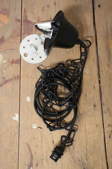 black chain pendant cord