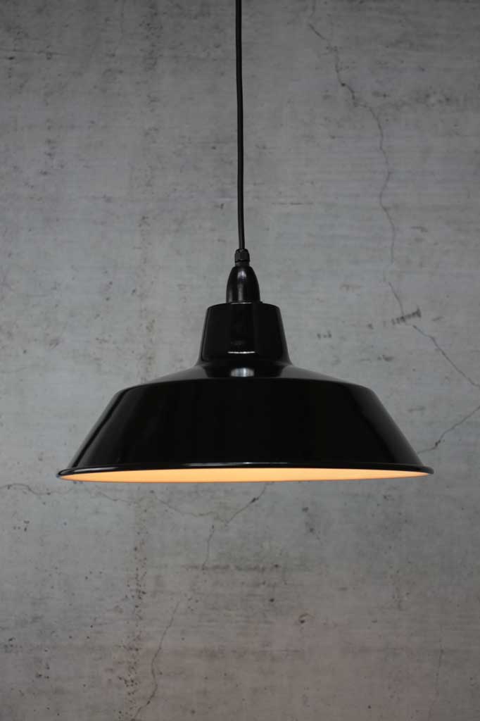 Black outdoor pendant light