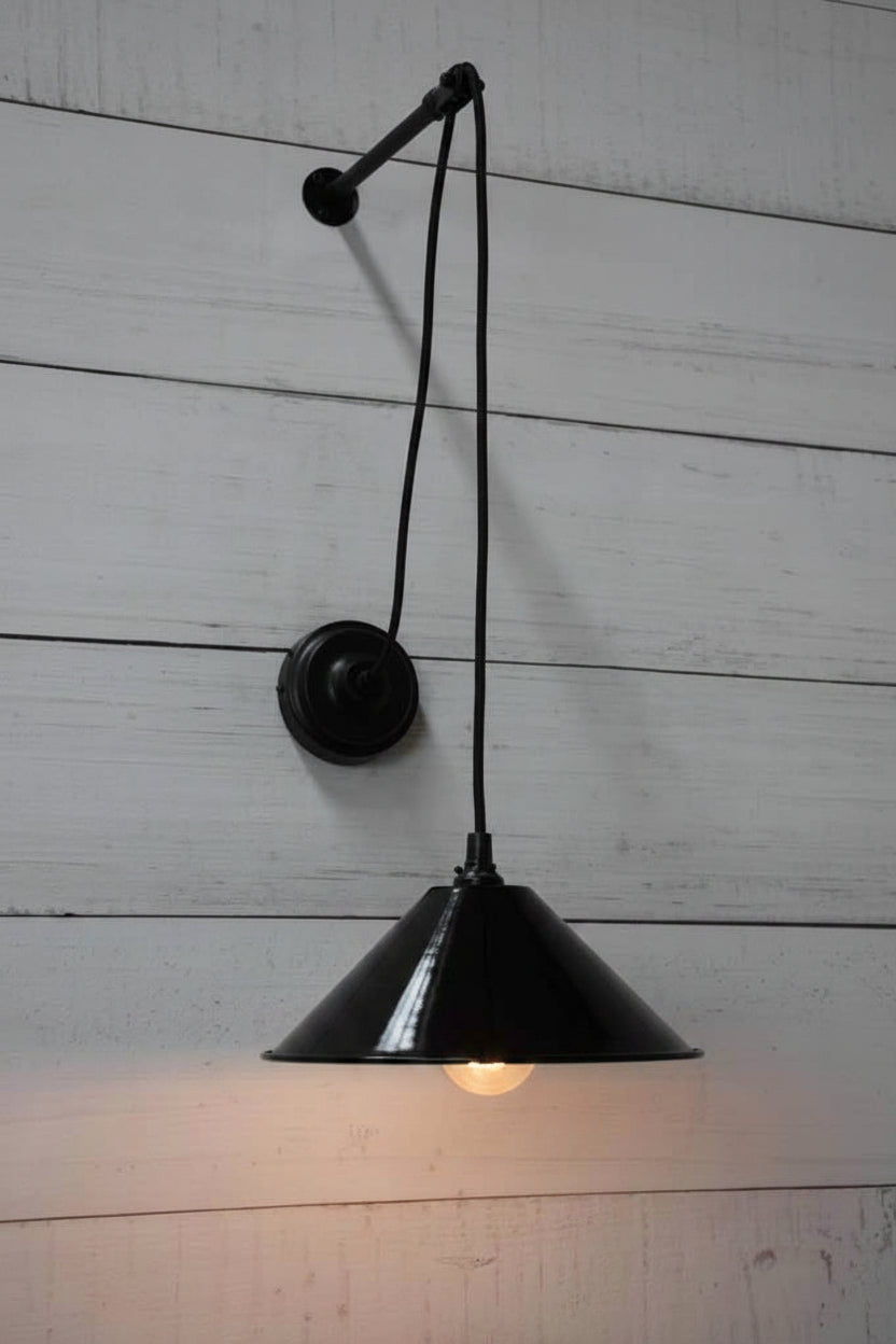 Cone Pulley Wall Light