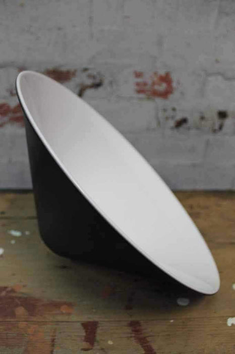 Black cone shade with white inner