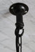 Large size chain hook with and cord attached close up
