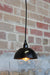 Black bakelite bowl pendant light with black pendant cord and black ceiling rose. use in kitchen lighting bedroom lighting cafe lighting