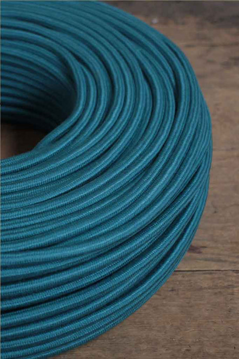Blue Braided Light Cord - 3 Core Insulated Cable — Fat Shack Vintage