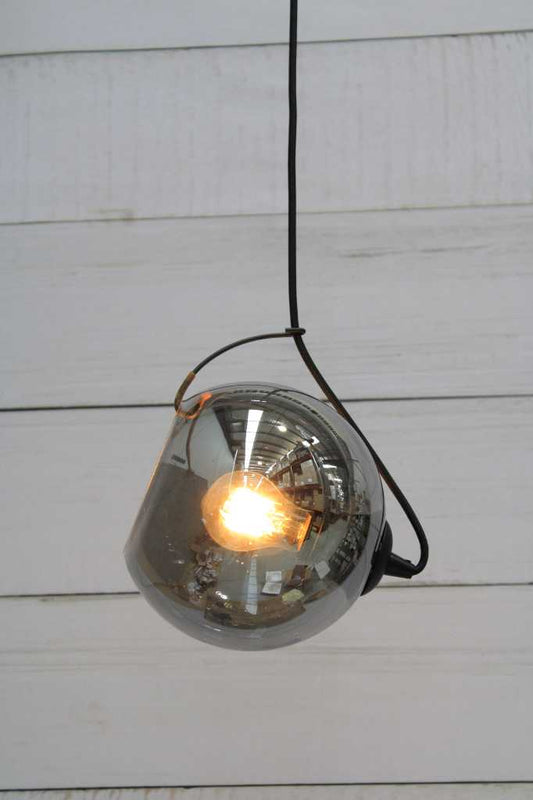 Boyds Smoke Glass Pendant Light  hung