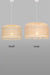 Bribie Pendant light in both sizes compared