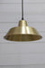 Bright brass pulley pendant