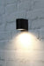 Brookside Outdoor Wall Light in small black