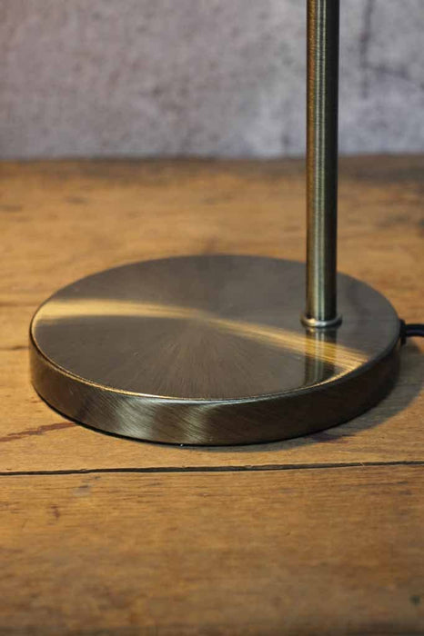 Brushed brass industrial vintage design table base lamp