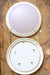 Button bunker wall light in white with leds