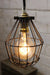 Cage industrial shade ball trouble light. cage shade in black