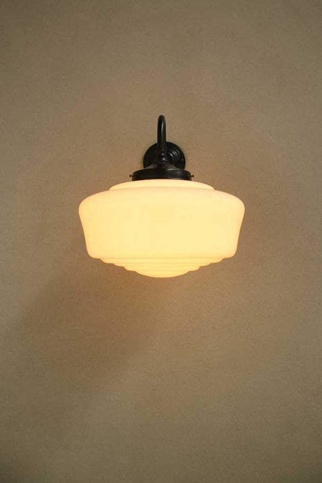 Carlyle Schoolhouse Glass Wall Light