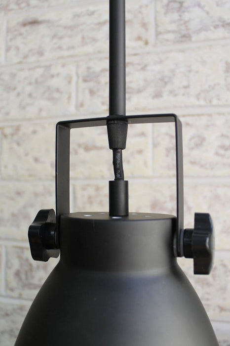 Cellar pendant light pole mount to shade