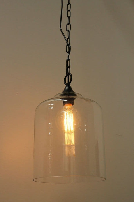 Chain and glass pendants. hanging ceiling lights. hamtons pendant lighting