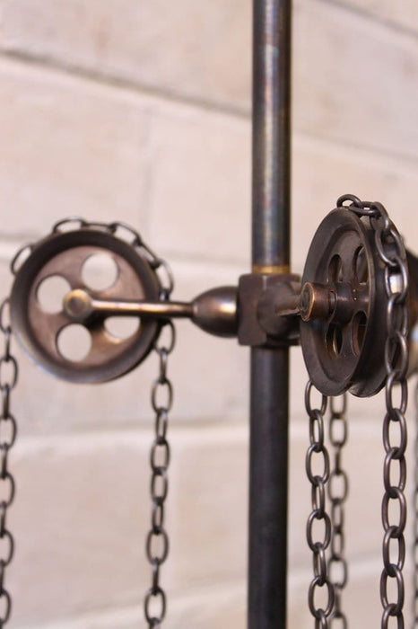 Chandelier pulley light pulley wheels and chain