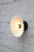 Ceramic wall light with black wall mount
