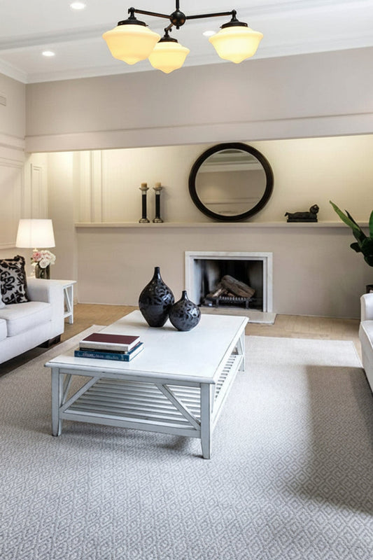 chelsea triple arm flush mount light