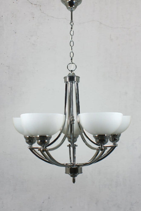 Medium chrome chandelier