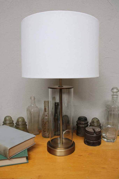 Coastal style table lamp. buy table lamps online. white linen shade table lamp