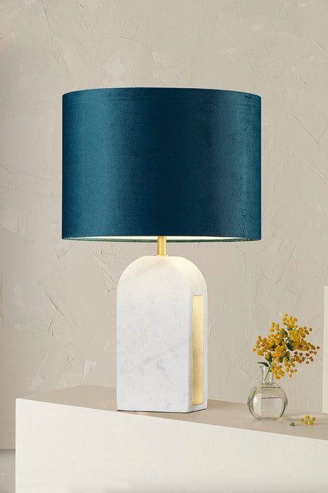Collins Marbel Table Lamp on hallway table