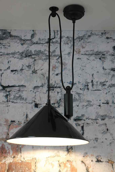 Cone Pulley Pendant Light