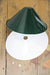 Cone wood wall lamp white enamel inner of cone shade