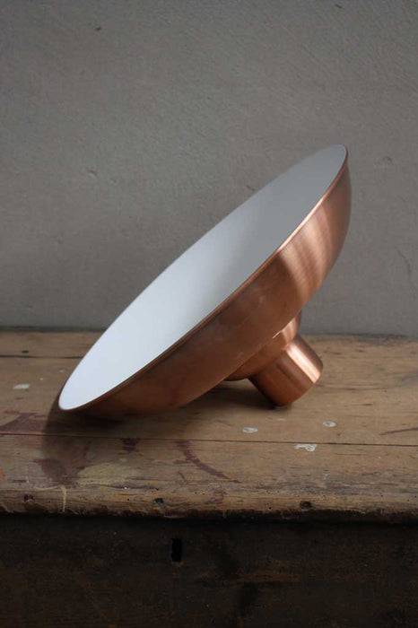 Copper shade with white inner