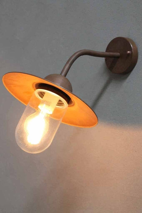Copper cabin wall light. outdoor wall light. copper lights ideal for bathroom lighting or seaside lighting.