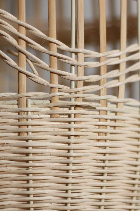 Detail of woven rattan shade