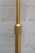 Crown sphere floor lamp pole close up in gold