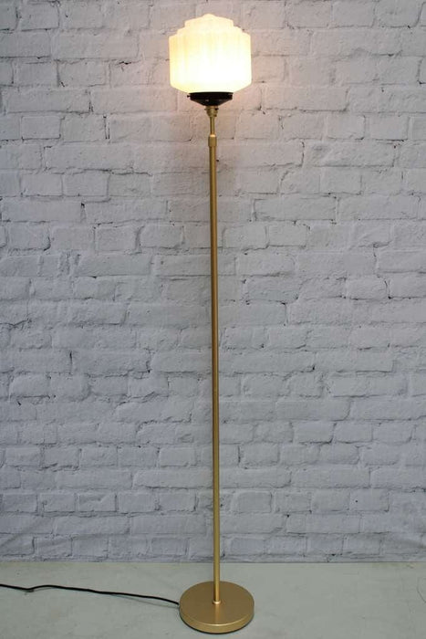 Deco Glass Floor Lamp Gold