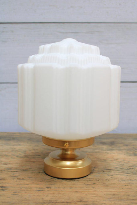 Deco Glass Lamp Gold off