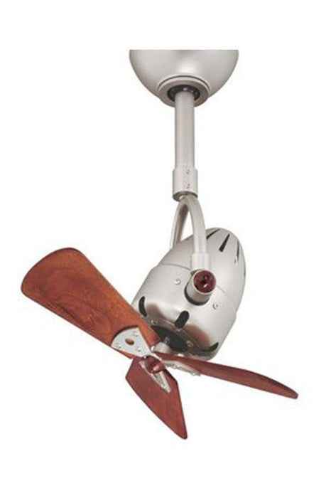 Diane ceiling fan brushed nickle with wooden blades