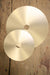 Large and small brass disc wall light