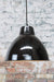Industrial black pendant light for brewery with chain cord