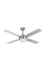 Ceiling fan in chrome finish with LED light