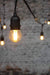 Festoon lighting outdoor string lights with hanging lampholders and small clear g45 2w 2200k dim warm light