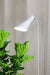 White floor lamp with adjustable shade