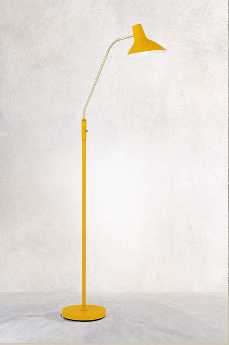 yellow florida retro floor lamp