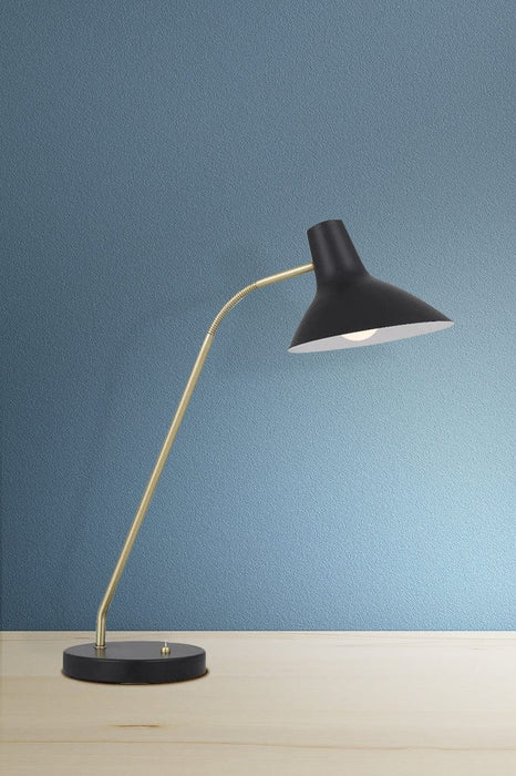 black florida table lamp