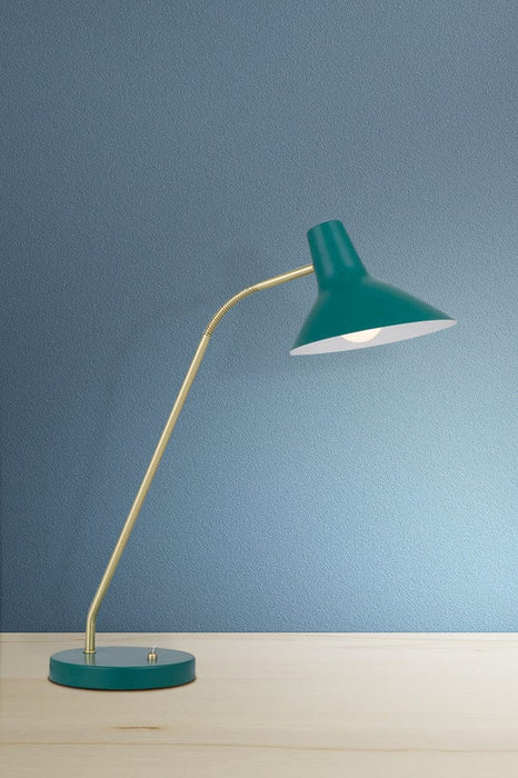green florida table lamp
