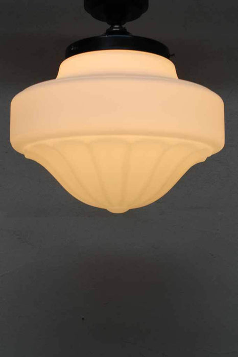 French provincial lighting. flush mount ceiling light. opaque glass shade