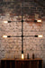 Geometric pendant light. hanging ceiling light. exposed bulb pendant light